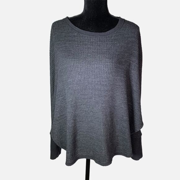 Anthropologie Postmark Women’s Small Gray Waffle Knit Long Sleeve Top - Picture 2 of 15